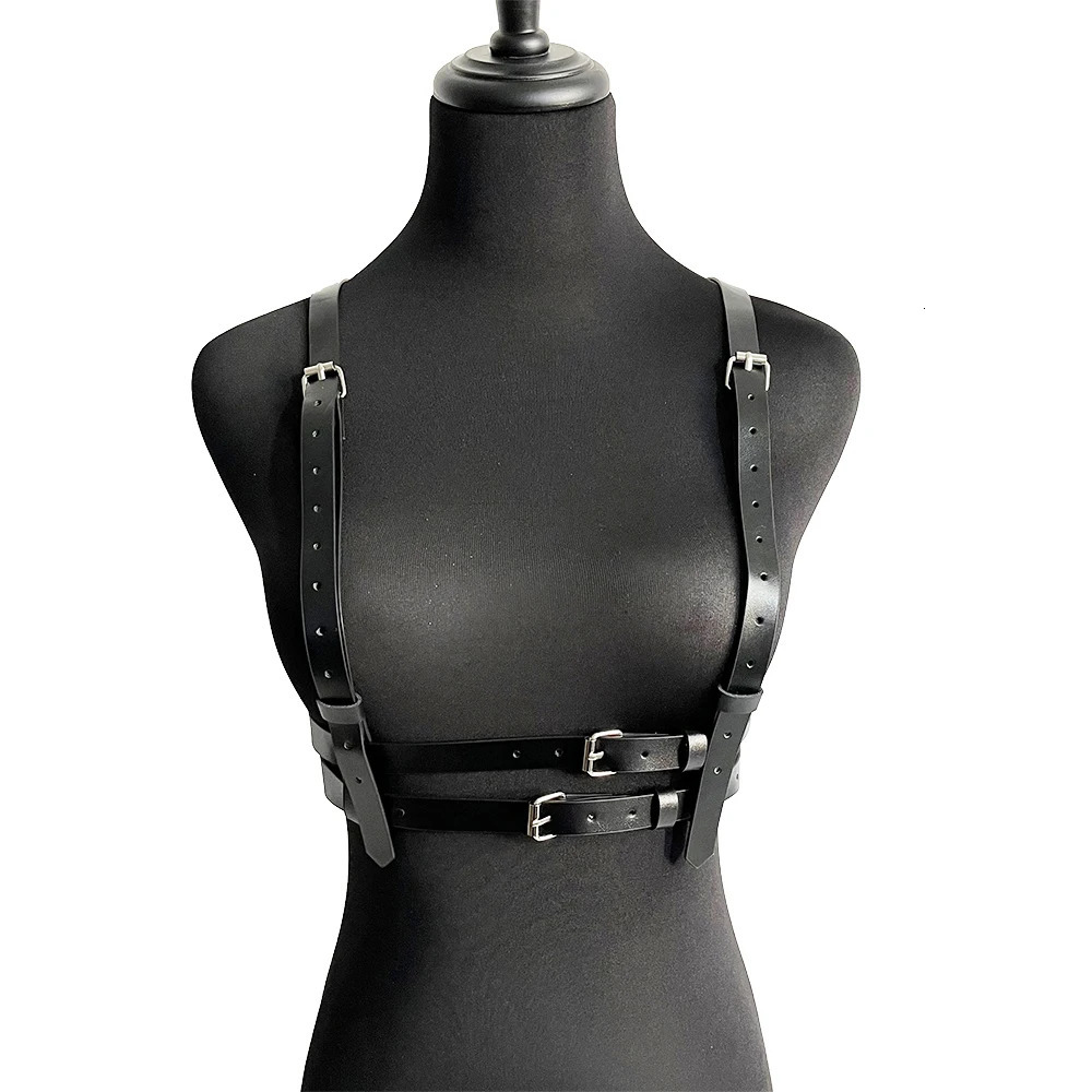 Women Underwear Chest Harness BDSM Lingerie Sexy Choker Top Bondage Gothic Fetish Clothes Body Bra Mature Harajuku Stockings 250227