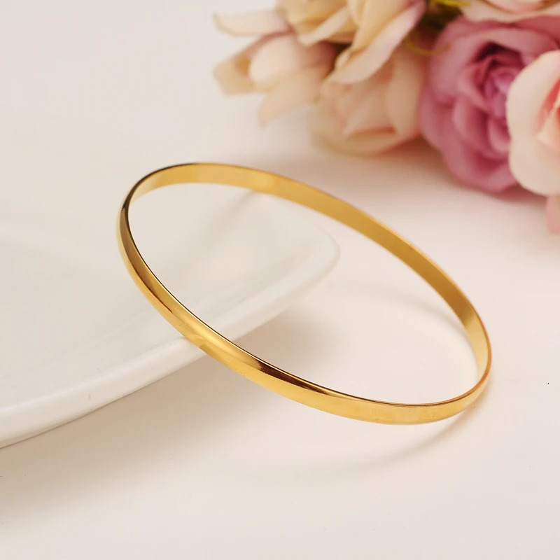gold plated Bangles Ethiopian Africa Fashion Gold Color Bangles For Women African Bride Wedding Bracelet Jewelry Gifts 250227