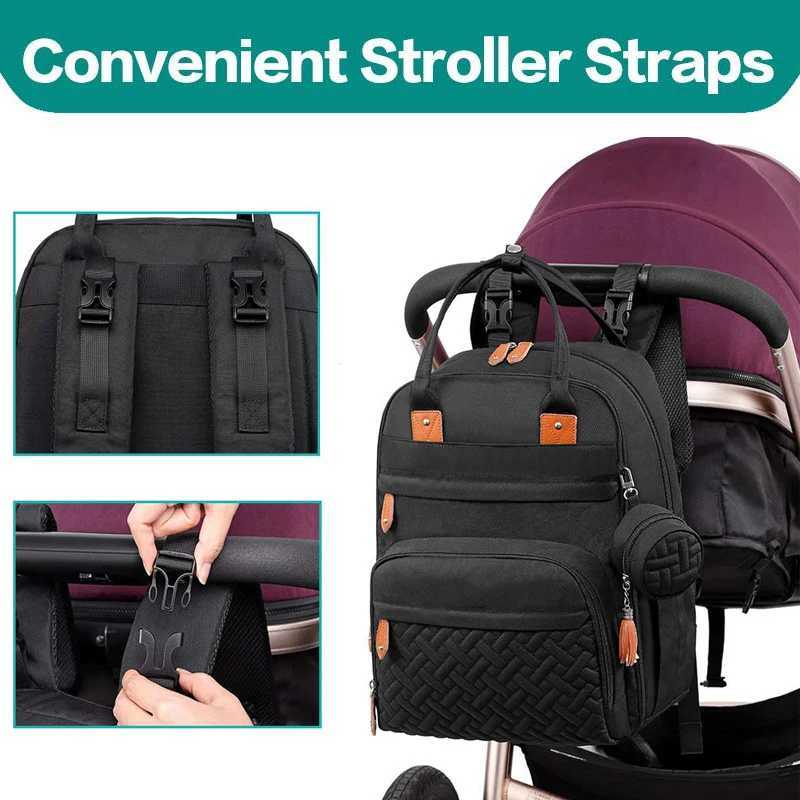 Diaper Bags Diaper Bag Backpack Large Baby Nappy Changing Bags Multifunction Waterproof Travel Back Pack Organizer Maternity Bag Y250227VZMY