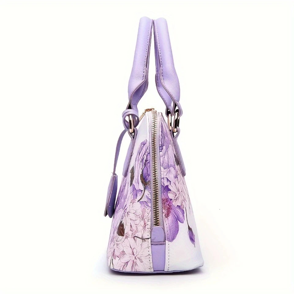 Ship from US Print Top Handbag Elegant Crossbody Boston Bag Womens Fashion 250227FBB