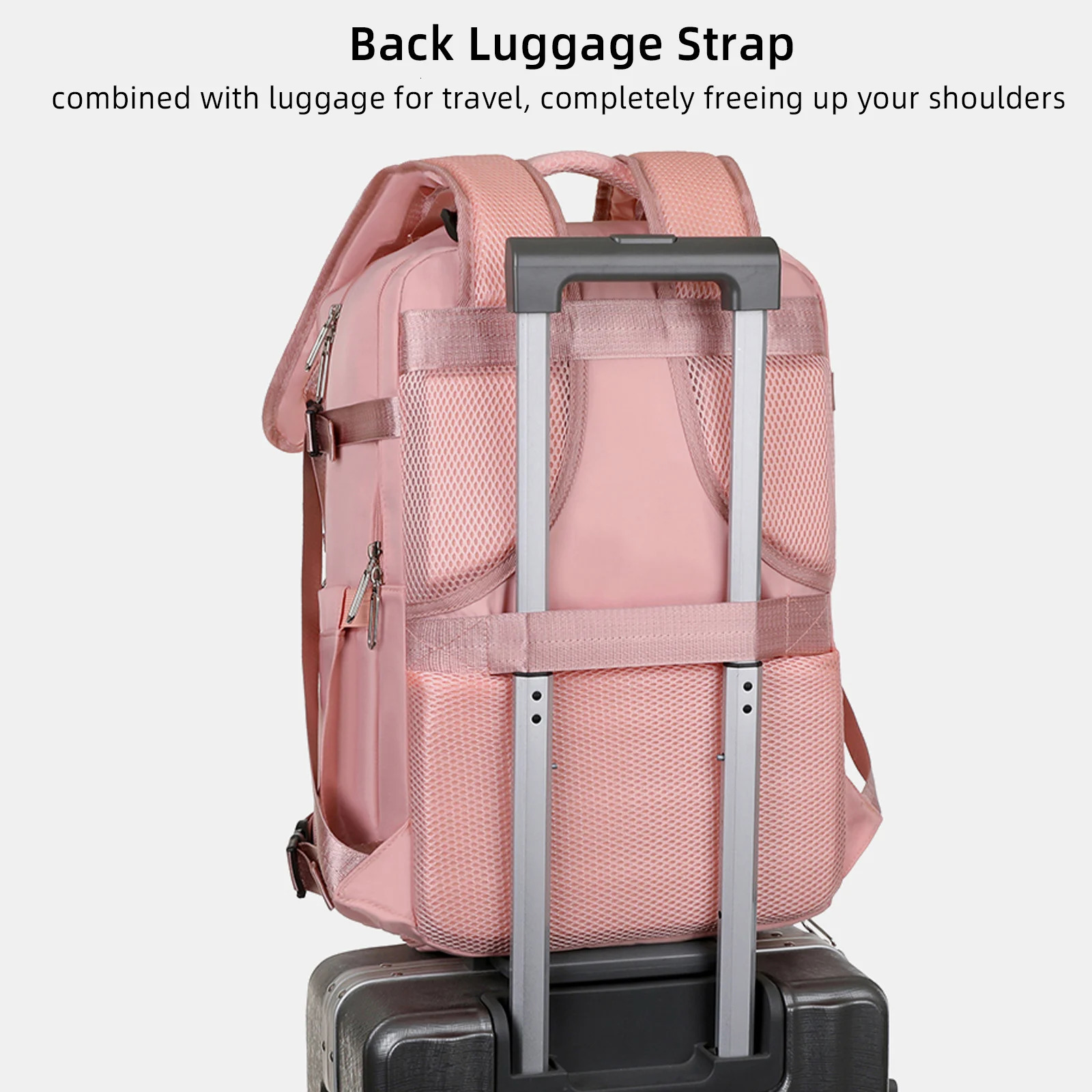 Ship from US Large capacity luggage travel bag with USB charging port waterproof carry on backpack for outdoor work and hiking 250227FBB