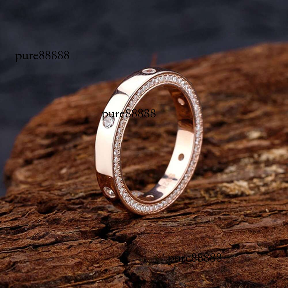 WUIHA Sparkg Sterg Sier Created Moissanite Dias Wedding Engagement Anniversary Ring for Women Gifts Fine Jewelry