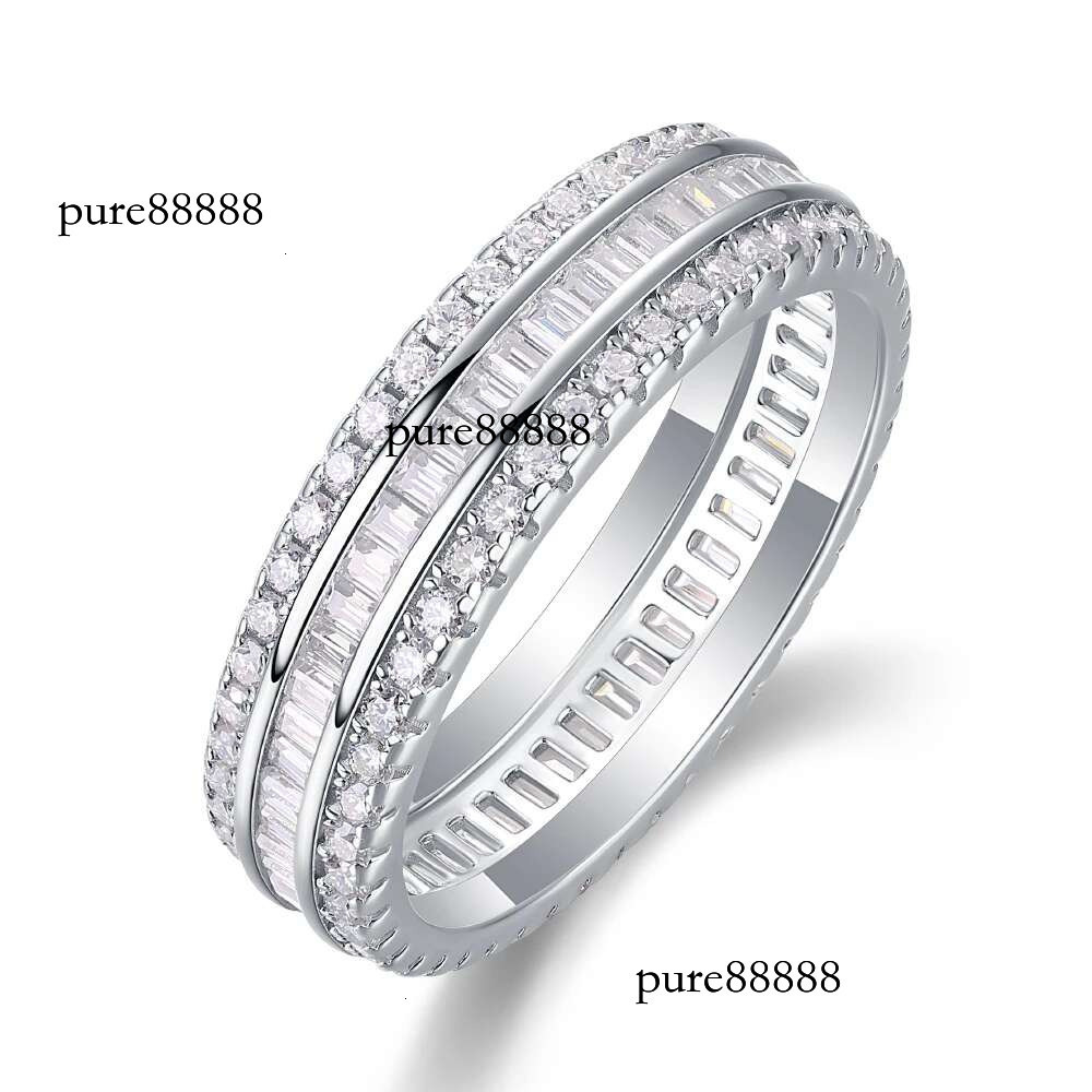 WUIHA 100% Sterg Sier Sparkg GRA Moissanite Dias Wedding Engagement Ring for Women Anniversary Gift Fine Jewelry