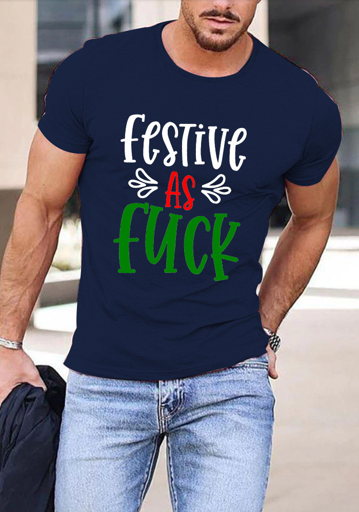 Designer 2025 Round Neck Printed T-shirt For Summer Pure Cotton Casual Short Sleeved Men's Top