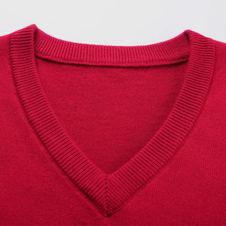 Mens Autumn Sweater Vest Vneck Warm Knit Sleeveness Tank Clothes Pullover Tops 250225