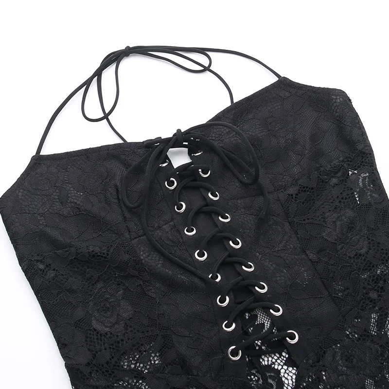 Womens Autumn Lace Printed Perspective Pants YY23476SK 250224