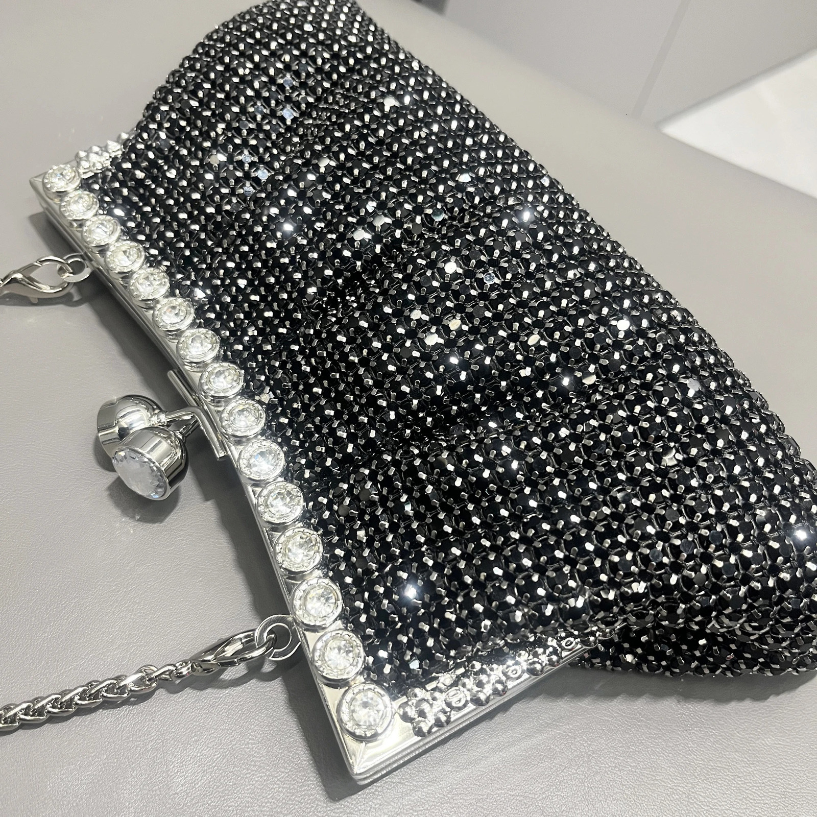 Handle Rhine Stone Evening Clutch Bag Wallet and Handbag y ner Sparkling Crystal Shoulder 250326