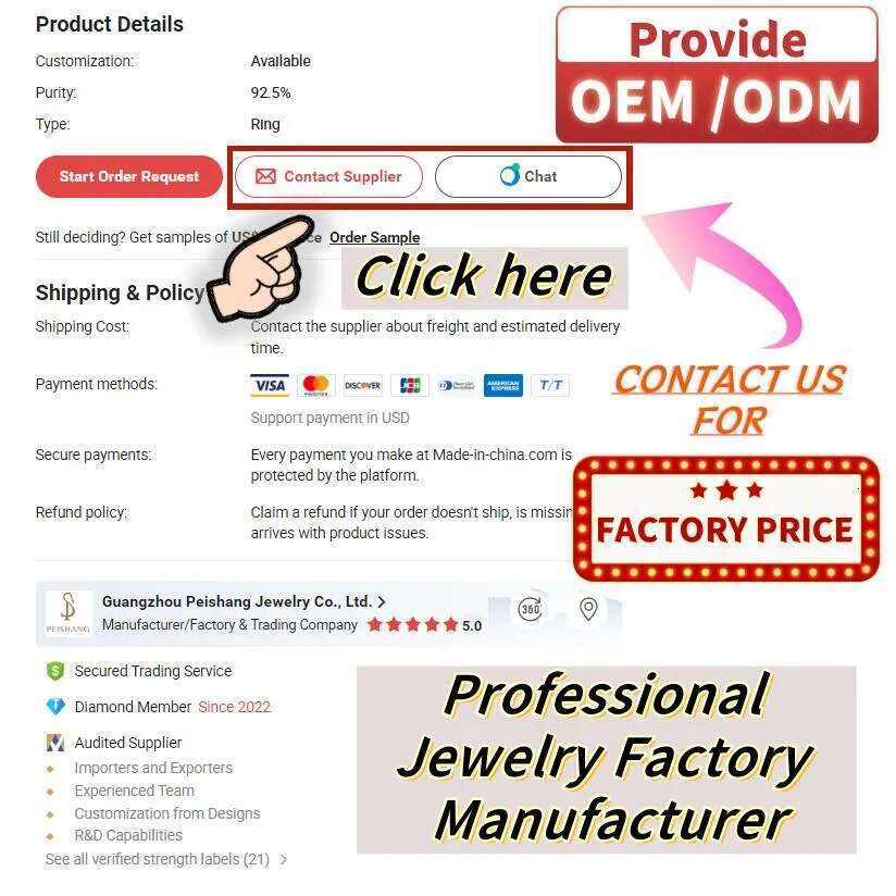 Peishang Jewelry Wholesale Oval Shape D Color Moissanite Pendants Sterg Sier Dia Necklace for Mother's Day Gift