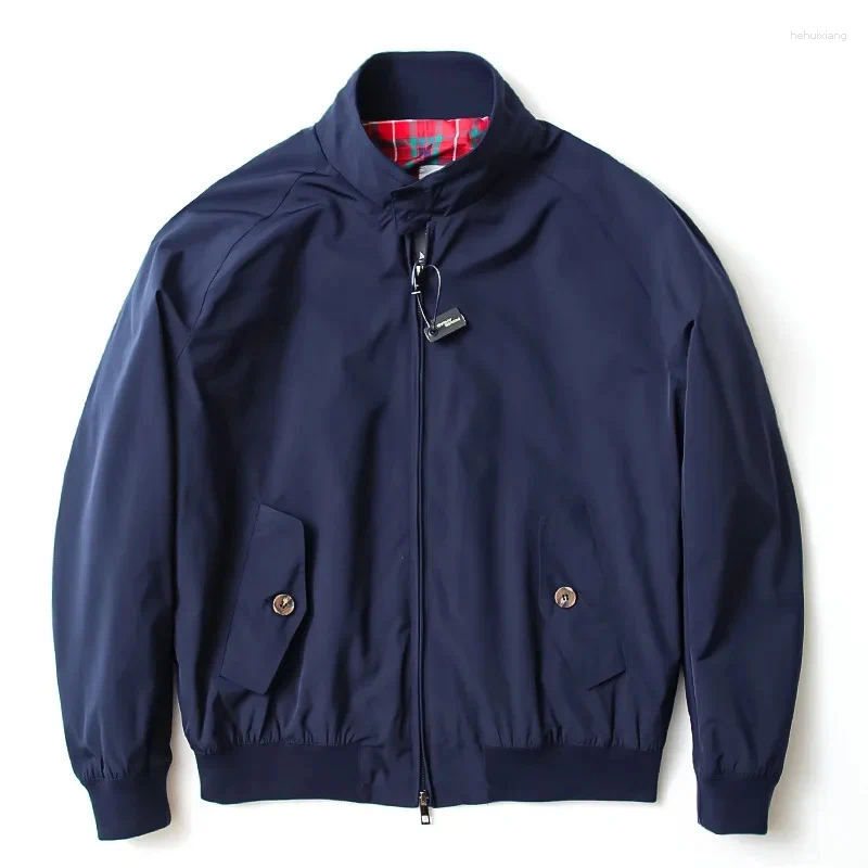 Men's Jackets Auticup American Style Vintage Casual Work Jacket G9 Hailington Spring Autumn Khaki Drill Stand Collar Motorcycle Windproof
