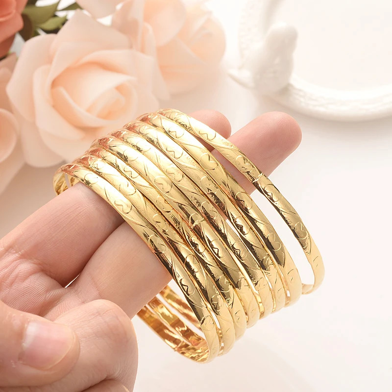 stainless_steel color charms bangle Simple Heritage Gold Wedding Bracelet Jewelry European Style 250227
