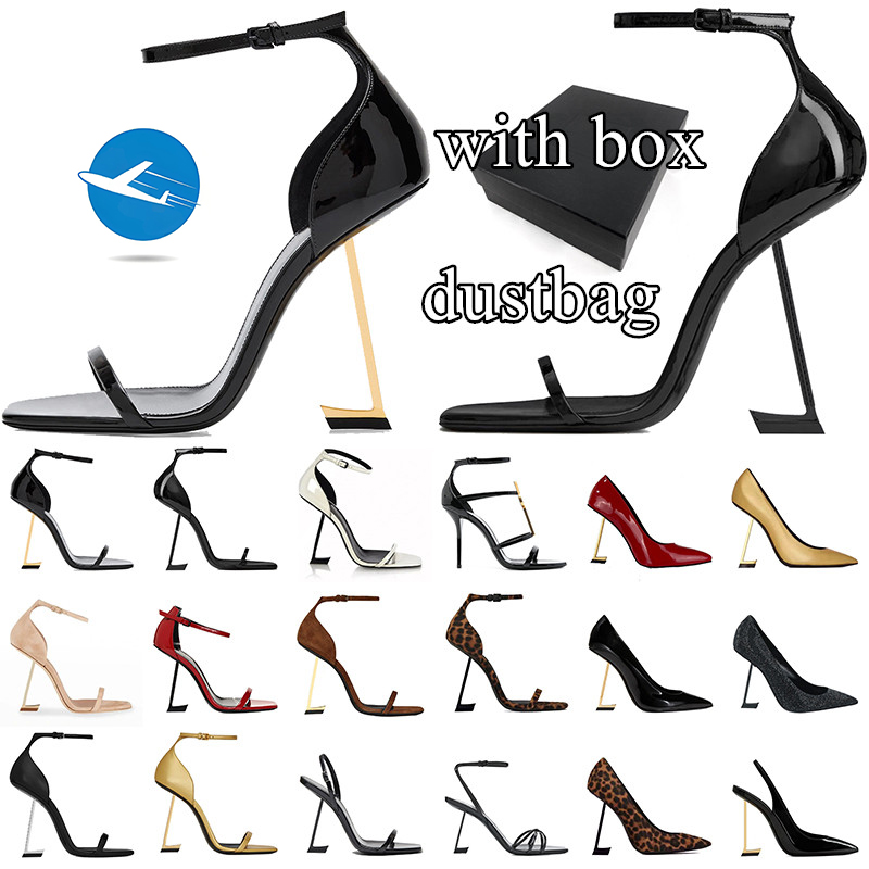 luxury designer elegant 10cm high heels womens dress pumps pointed toe stiletto comfort fit shoes with premium shoe Box & dust bag