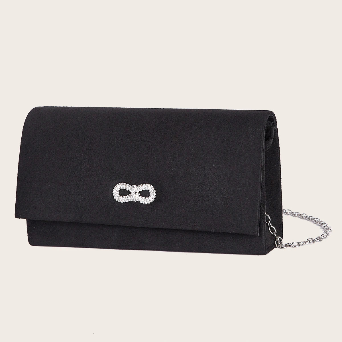 Womens Handbag Black y Evening Clutch Bag Fashion Chain Shoulder Prom Party Long Purse 250226