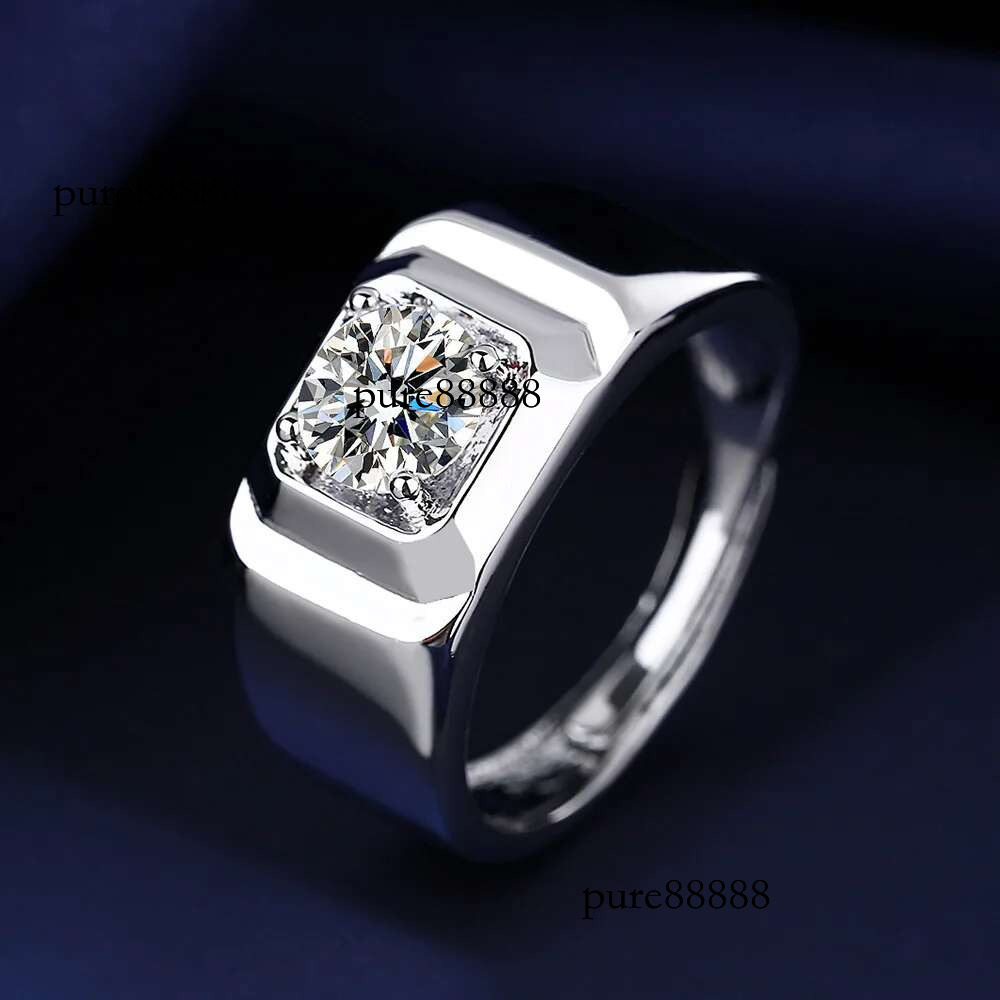 rings for men Imitation moissanite Classic Fashion Ring vintage accessories adjustable ring