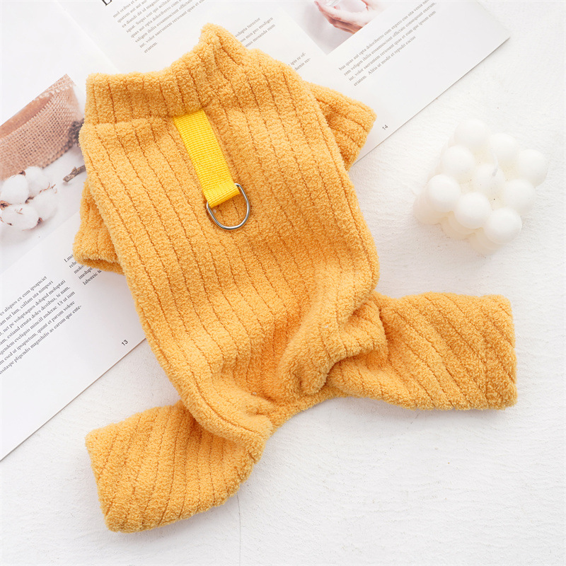 Winter - Ready, Thickened and Warm Pet Clothes: Flannel Four - Legged Outfits for Teddy, Corgi Dogs and Cats