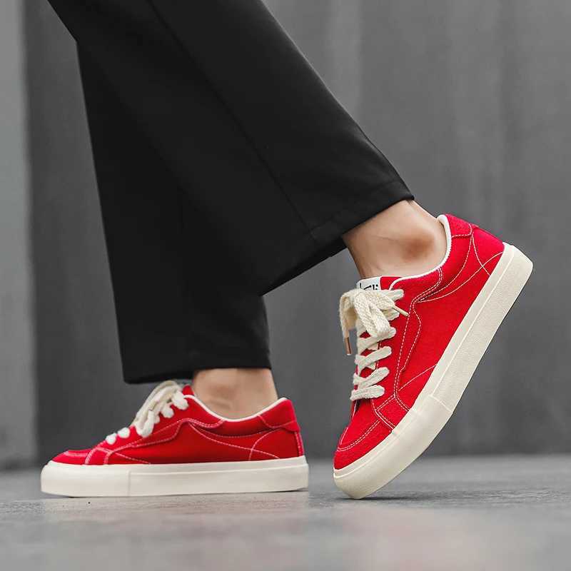 Casual Mens Canvas Breathable NEW Top Non-Slip Walking Shoes Lightweight Cfortable Sneakers For M Z250224