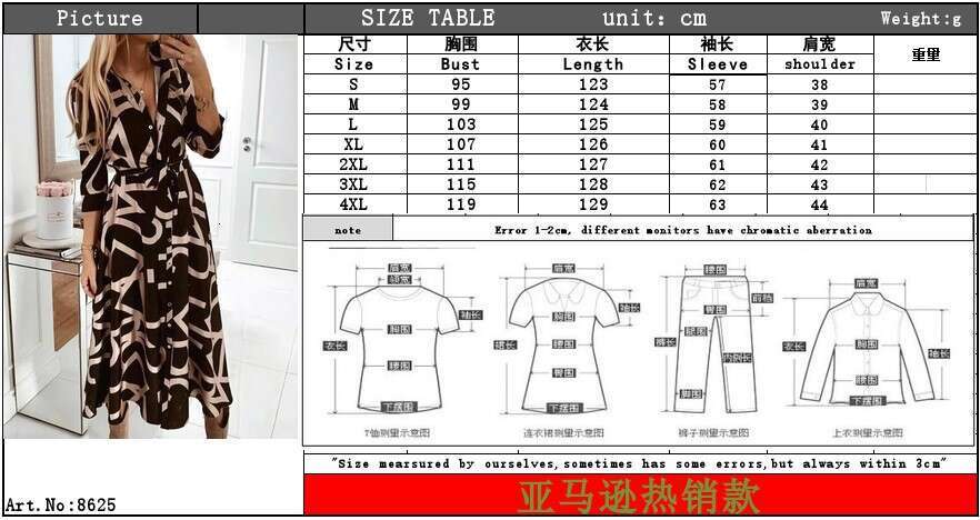 European American women's V-neck spring autumn printed button long sleeved lace up dress 2025 new style chic and elegant clothing