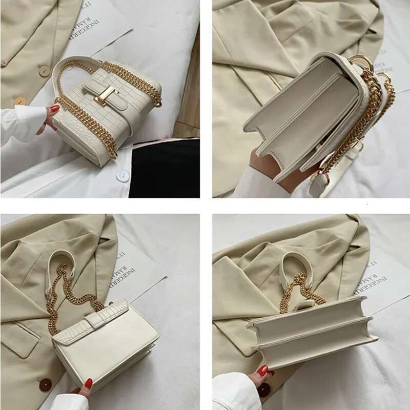 New Fashion Stone Leather Chain Women Crossbody Bags new style3 Vintage Ladies Shoulder Messenger Bag Female Purses