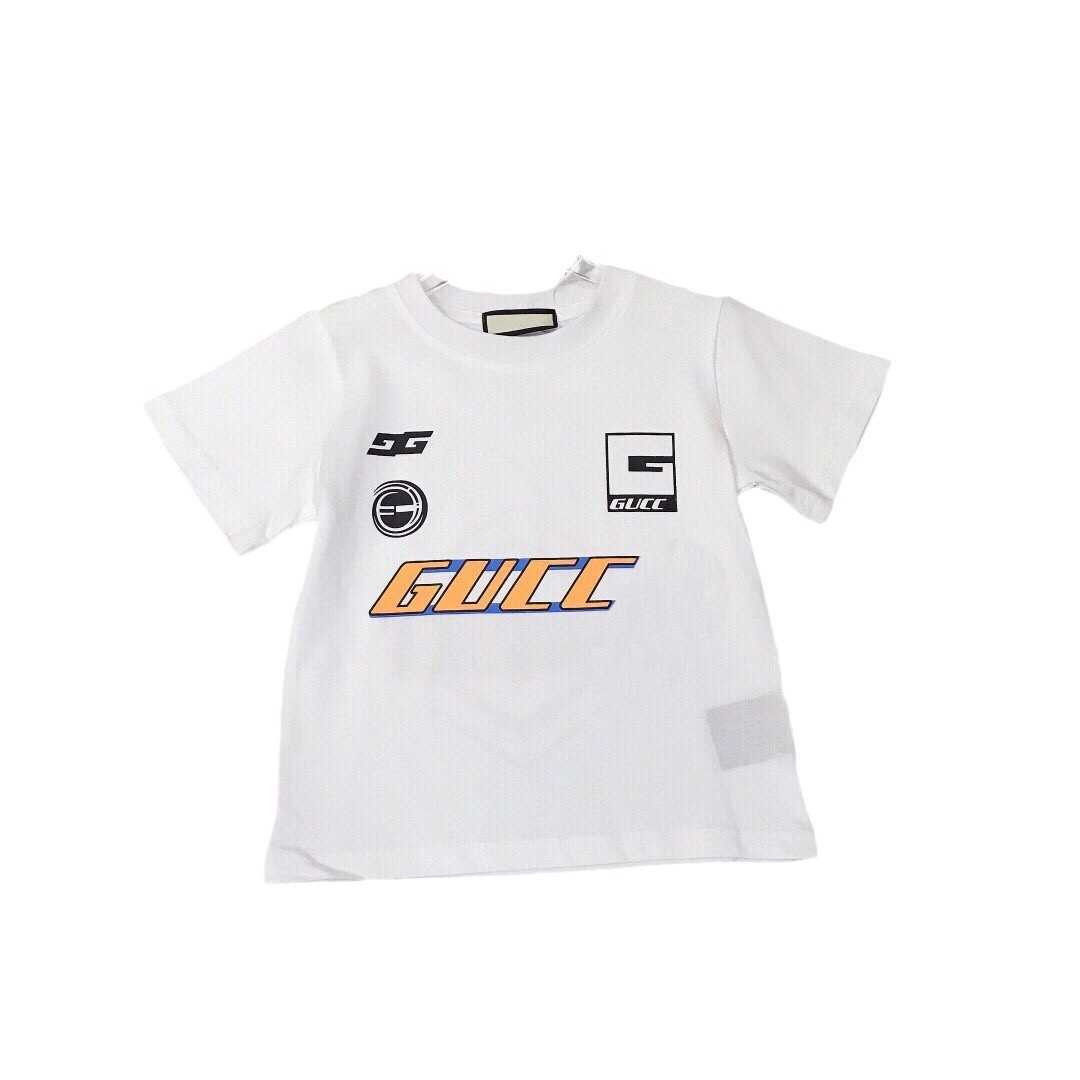 T-shirts 2025 summer new childrens clothing black and white T-shirt short sleeved casual trendy round neck T-shirt for adults boys and girlsY2502274E4