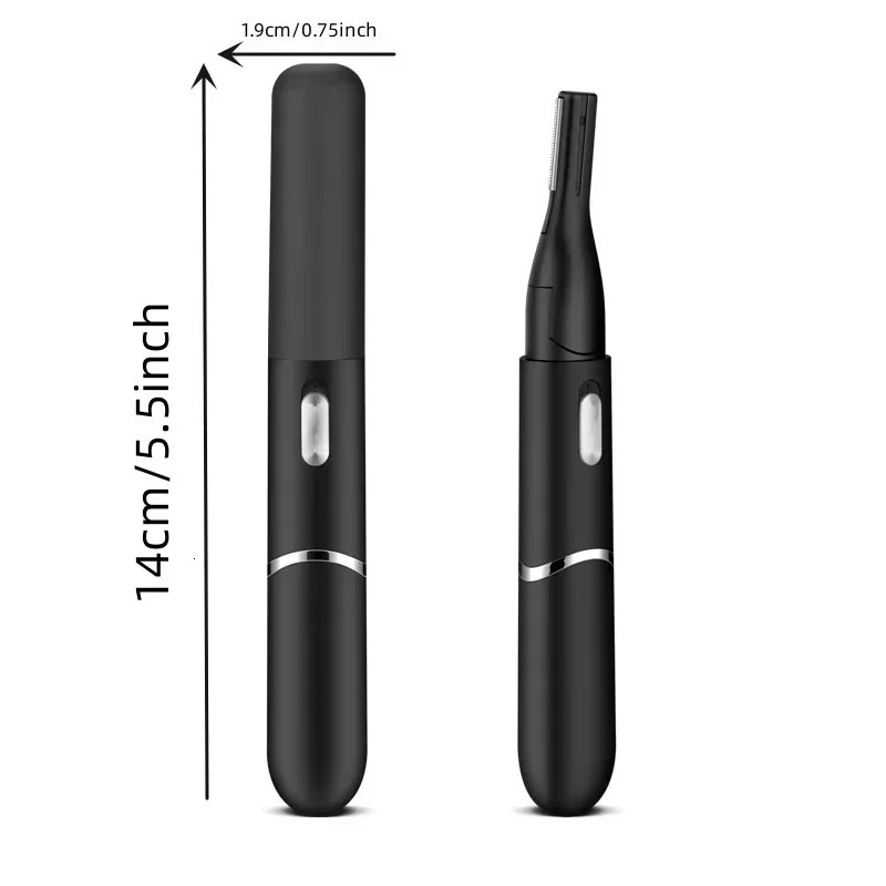 Electric Eyebrow Trimmer Razor Brow Shaping Portable Shaving with Washable Hair Trimmer Razor Duals Cutter Head Tools 250224