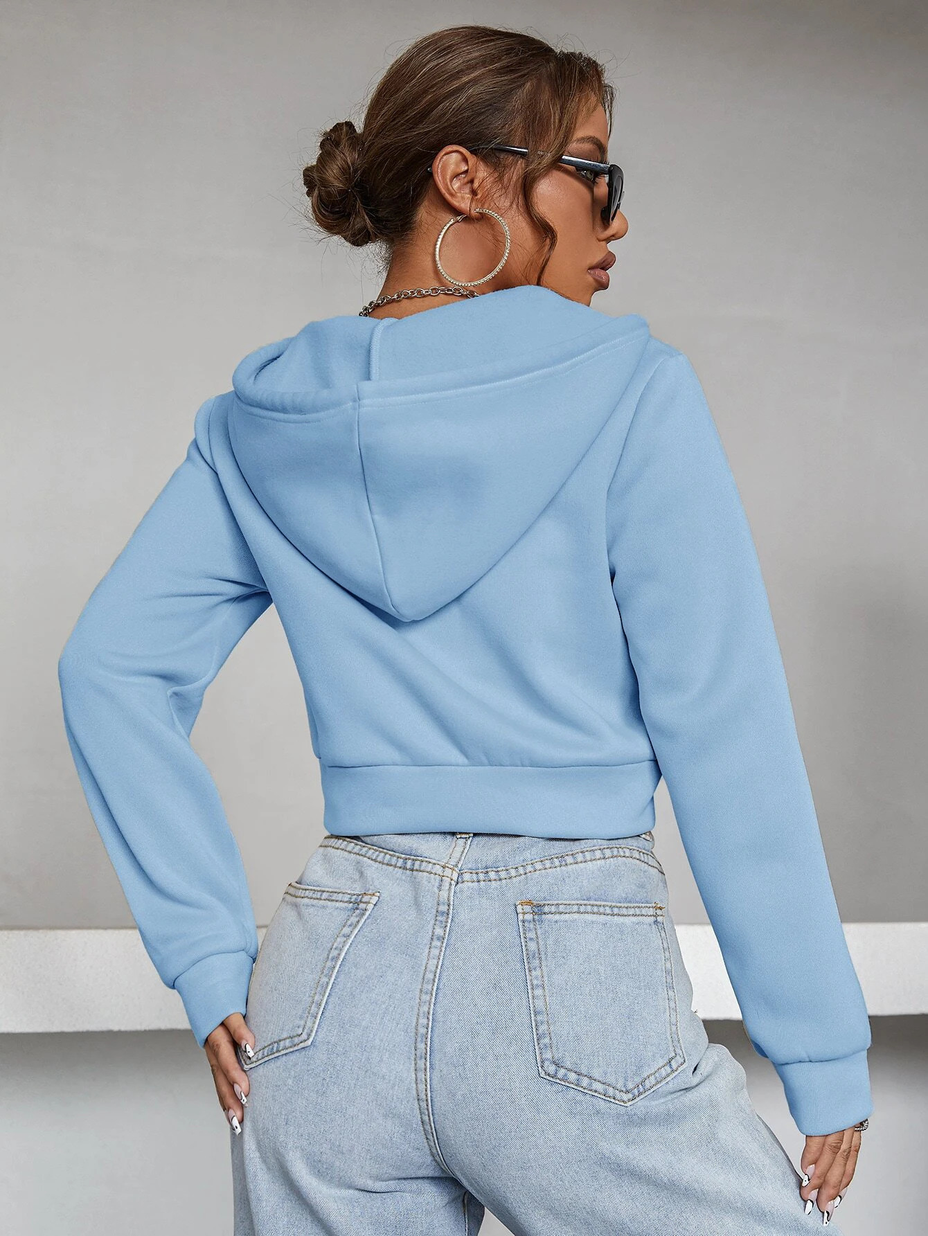 Trendy Queen Womens Zip Up Hoodies Long Sleeve Sweatshirts Fall Outfits Oversized Sweaters Casual Fashion Jackets 250227