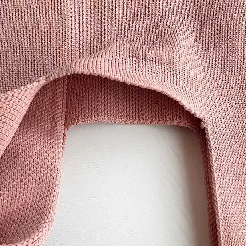 Handmade Knit Handbag Women Mini Knot Wrist-bag Female Casual Color Wide Stripe Plaid Tote Bag Student Reusable Shopping BagXJ250227