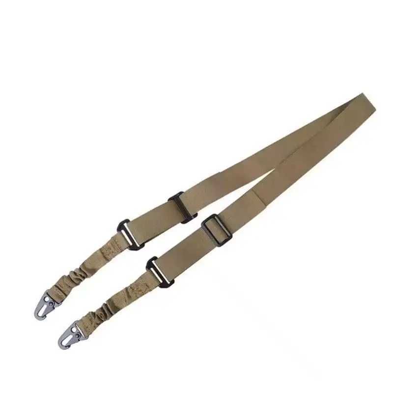 Two Points Rif Sling with ngth Adjuster Traditional Sling with QD Metal Hook for Outdoor AR AK Gun Sling Shoulder Straps W250227