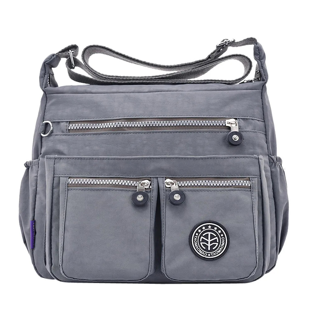 Ship from US Nylon Shoulder Bag For Women Fashion Solid Color Waterproof Crossbody Female Travel Handbag Large Capacity 250227FBB