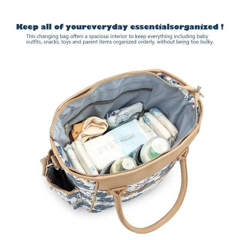 Diaper Bags Mummy Bag Diaper Bag Crossbody Kids Fashion Printing Multi-function Travel Heat Preservation Lightweight Waterproof Y250227ZQAN
