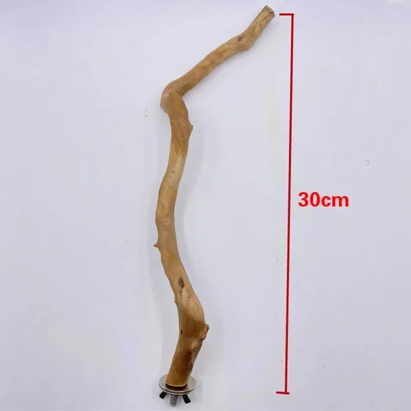 Natural Parrot Perch Bird Stand Tree Stick Paw Grinding Fork Parakeet Climbing Bird Standing Branches Toys Birdcage Accessories 250226
