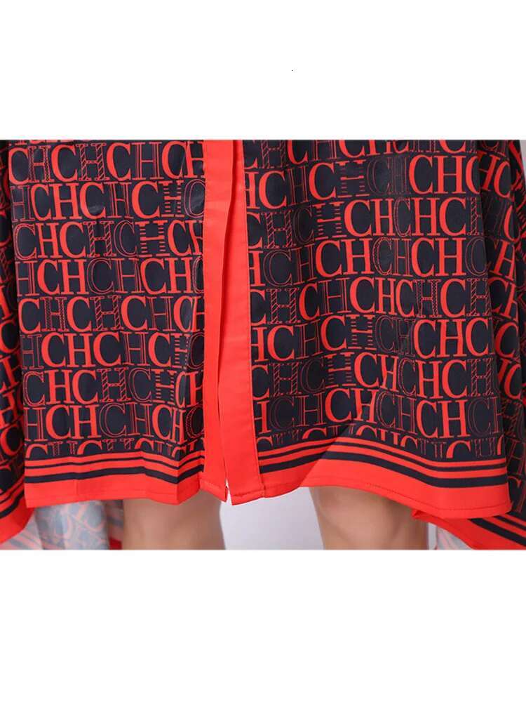 VKBN Summer Dress Woman 2025 Irregular Red Evening Empire Long Sleeve Party Elegant Dresses For Female High Quality