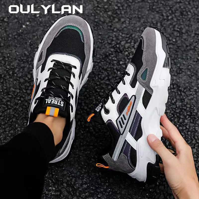 Sports Leisure Fashion Versatile Dad Mens Lightweight Comfortable Non Slip Wear-resistant Running Shoes For Men Z250227