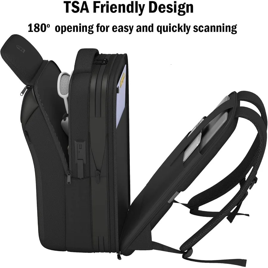 Ship from US Expandable Travel Backpack Business Laptop TSAFlight Approved with USB Charging Port fits 156 Inch 250227FBB