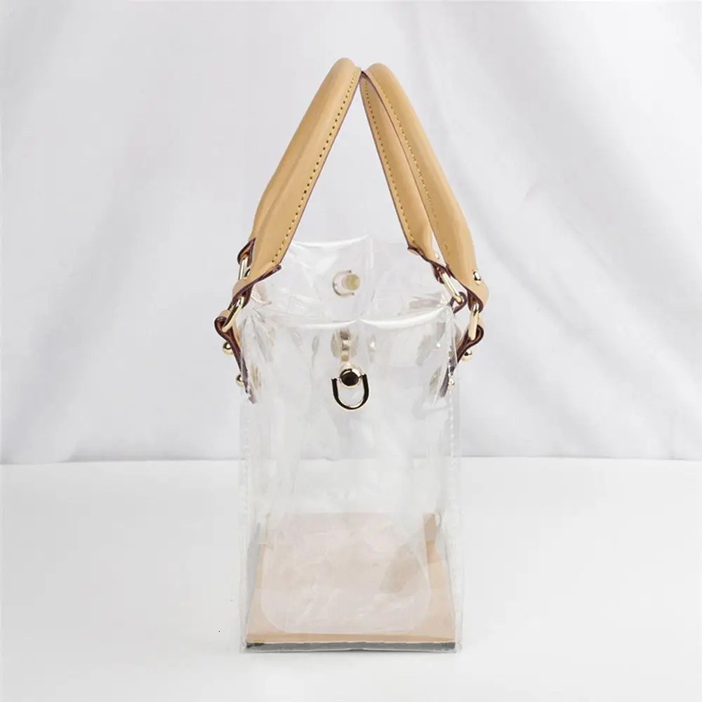 Fashion PVC Clear Tote Bag Large Capacity Handbag Making Kit DIY Handmade Shoulder Bag Gift Bag Woman Travel Accessories 250221