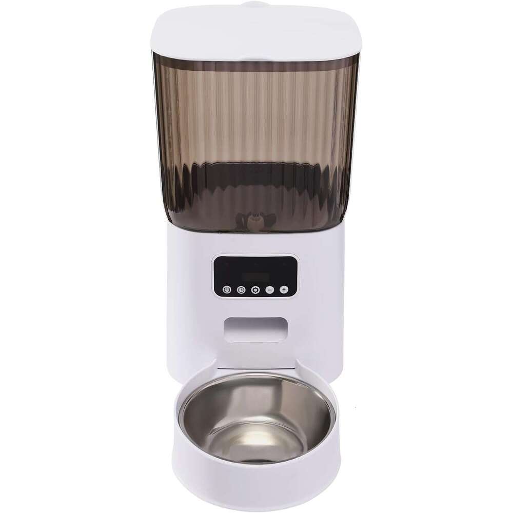 free shipping DHpet 5L Smart Automatic Cat Feeder - with Fully Enclosed Freshness Chamber & LCD Display for Intelligent Feeding