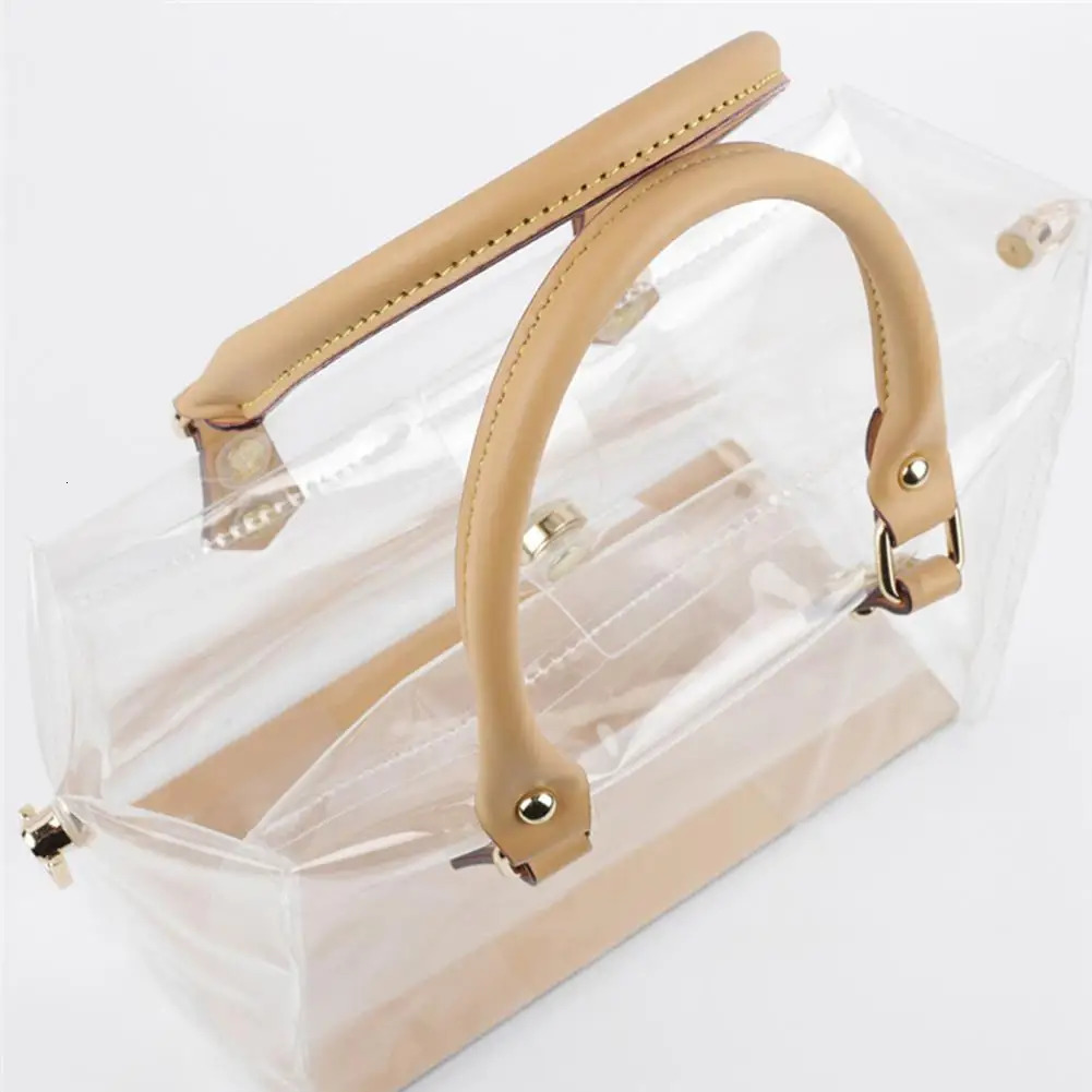DIY Clear Tote Bag Waterproof PVC Transparent Handbag Handmade Women Hand Bag Craft Accessories Tool Set 250221