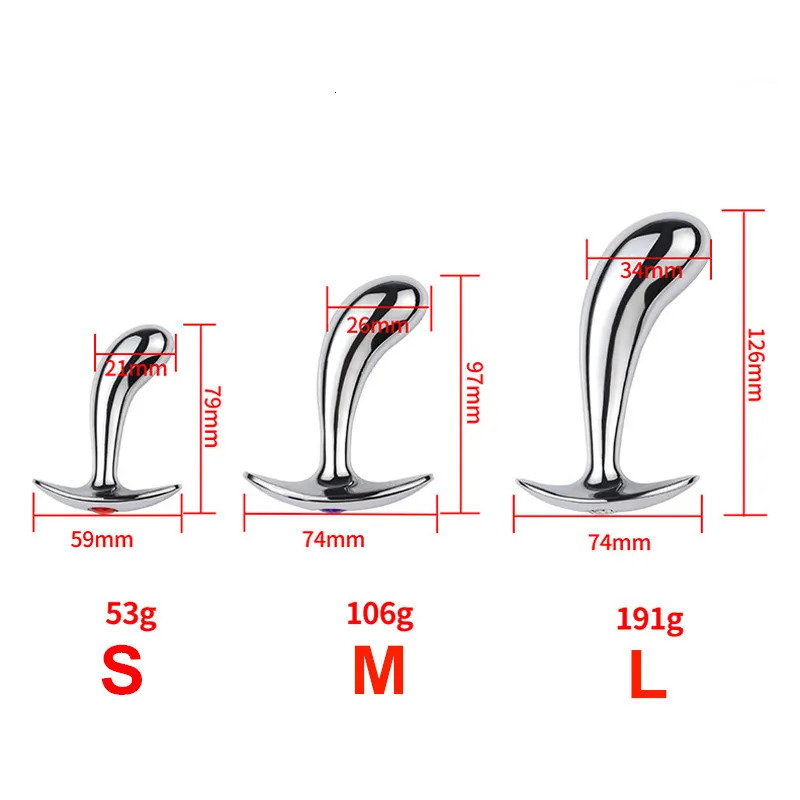 Mertal Anal Plug P Spot Stimulator Prostate Massager Butt Plug Wearable Sex Toys for Men and Women Dropshiping 250227