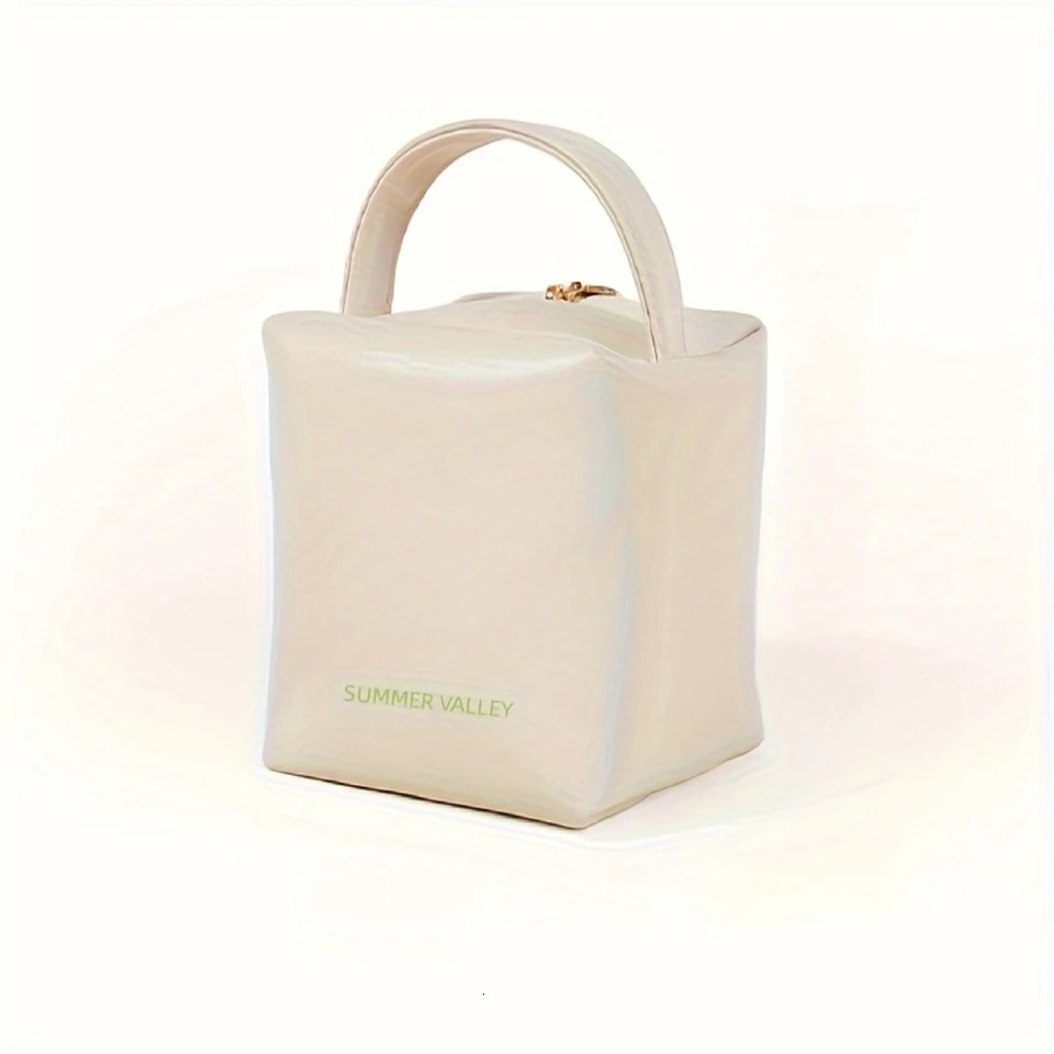 Ship from US Mini Trend Solid Color Makeup Bag Portable Zipper Toilet Organizer Perfect Travel Skincare 250227FBB