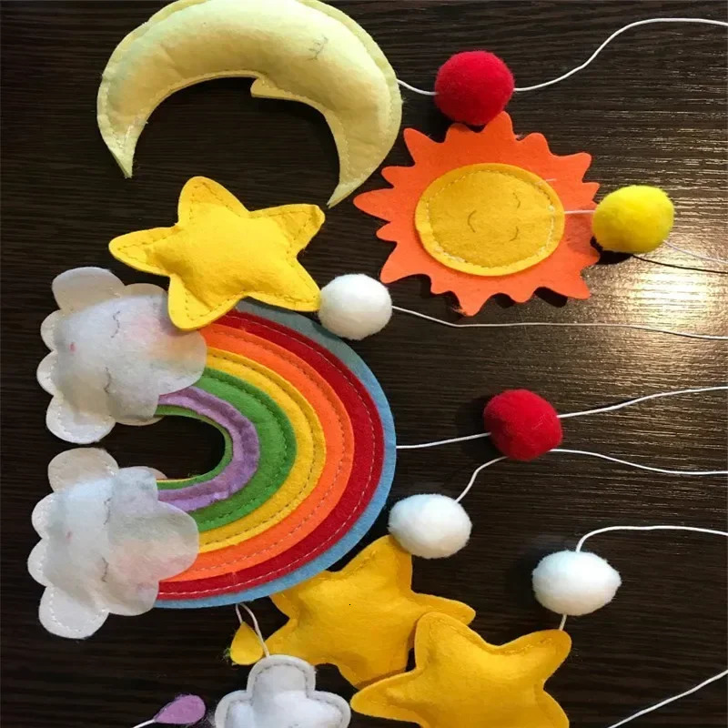 born Girl Boy Hanging Toys Baby Crib Mobile Bed Bell Rattle Holder 0-12 Months 360° Rotary Carousel BracketMusic 250227