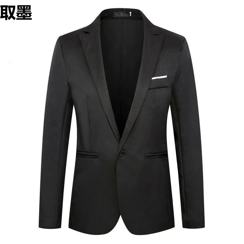 Spring Mens Jacket Casual Korean Fashion Single breasted Western Mens Wear 250224