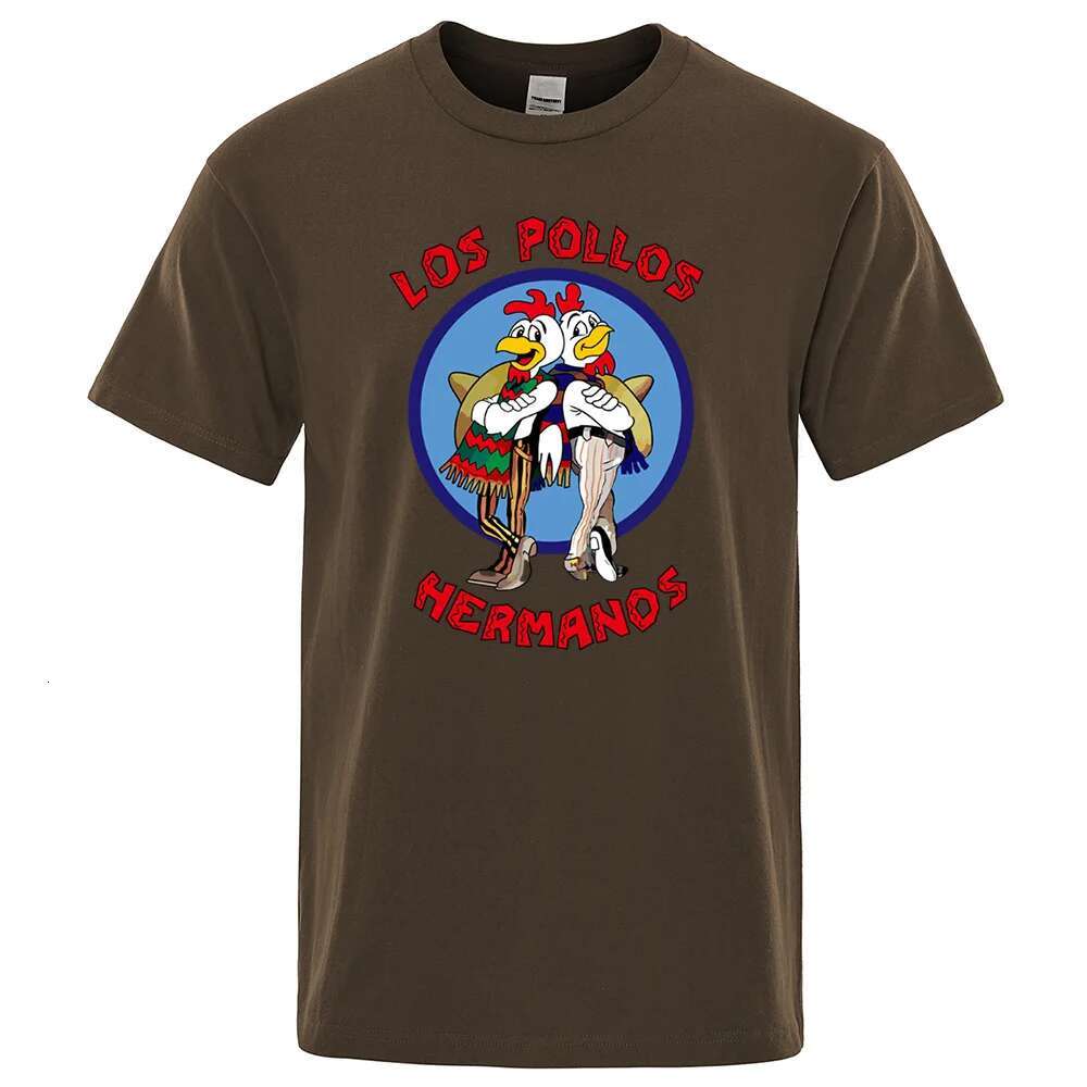 2025 New Fun Printed T-shirt Designer T-shirt Men's Fashion Casual Short Sleeve Summer Cotton Breathable Quick Drying T-shirt Chicken Brother T-s