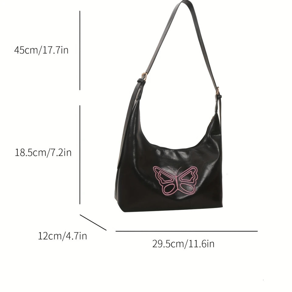 Ship from US Womens Retro Classic PU Leather Crossbody Handbag Y2K n Purse 250227FBB