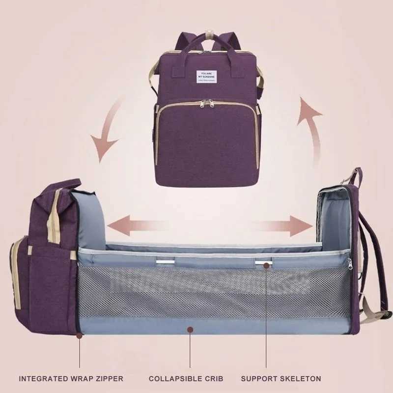 Diaper Bags 1pc Multi-function Large-capacity Maternity Bag Baby Diaper Out-of-bed Backpack Y250227SR5G
