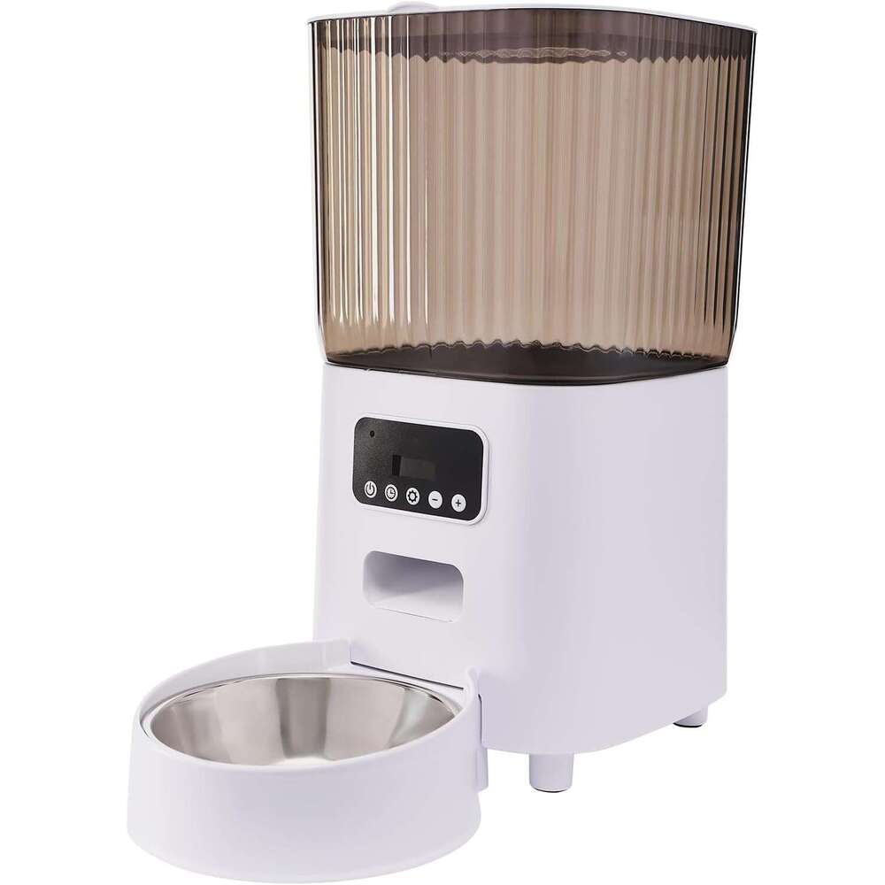 free shipping DHpet 5L Smart Automatic Cat Feeder - with Fully Enclosed Freshness Chamber & LCD Display for Intelligent Feeding