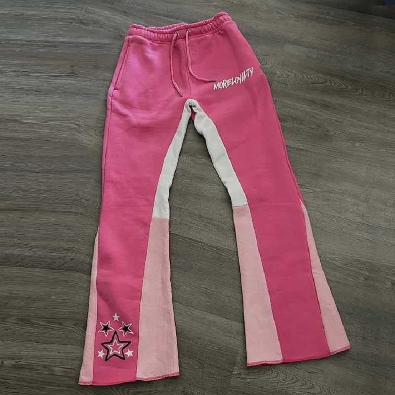 Men's Pants Y2k Pants Men Loose Print Trousers Casual Sweatpants Mid Waist Sporty Female Clothes Streetwear Hip Hop Vintage Flared Pants z250227