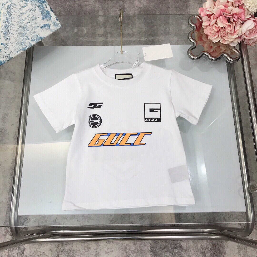 T-shirts 2025 summer new childrens clothing black and white T-shirt short sleeved casual trendy round neck T-shirt for adults boys and girlsY2502274E4