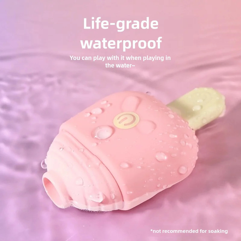 Ice cream portable vibrating sucking masturbation massager clitoris nipple vibrating sucking stimulator sex toys adult products 250227