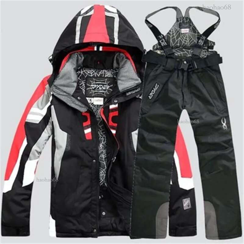 NEW Men Warm Snowboarding Suits Men Winter Ski Suit Male Waterproof Breathable Snow Jacket +Pant Ski Sets set de snowboard 201111