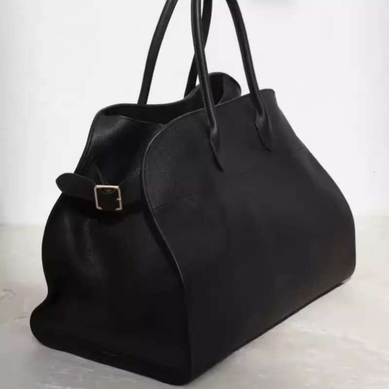 Design Handbag Leather High-Capacity Commuting Bag, Fashionable Cowhide Briefcase Tote Travel Bag