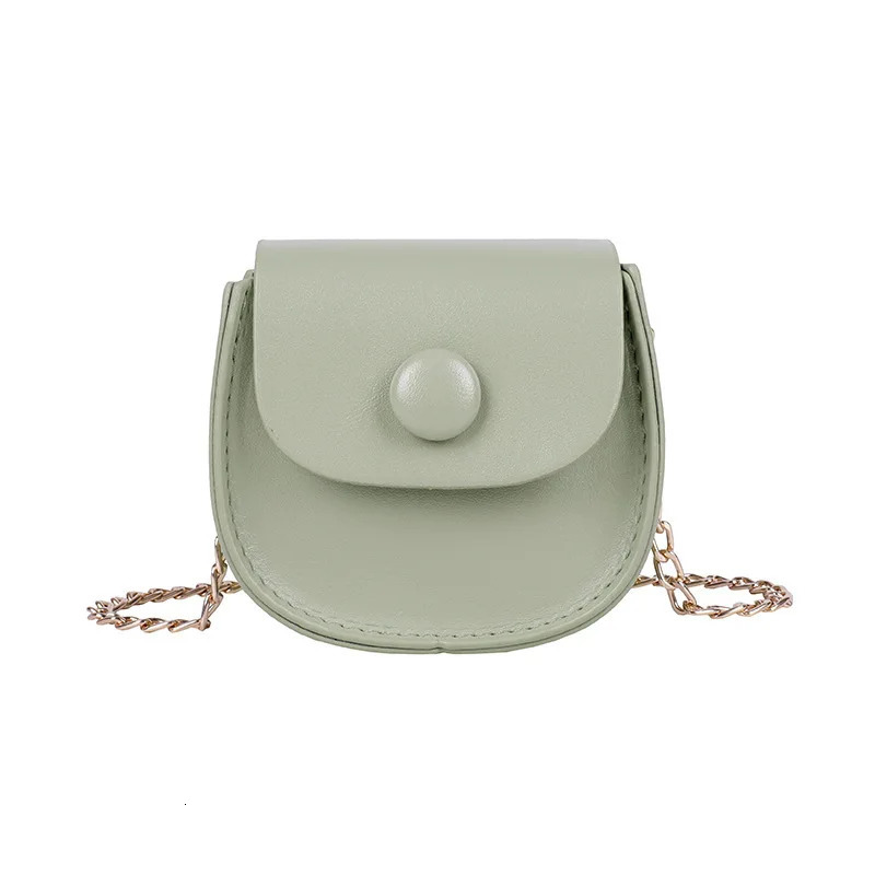 Ship from US Elegant womens bag autumn mini solid color shoulder fashion chain crossbody saddle 250227FBB