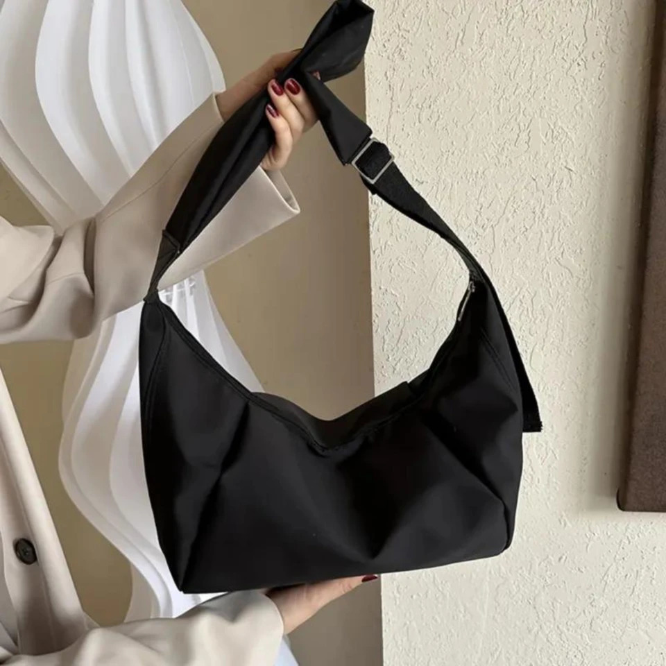 Ship from US Womens Trendy Shoulder Bag Plain Color Crossbody Handbag with Large Capacity 250227FBB